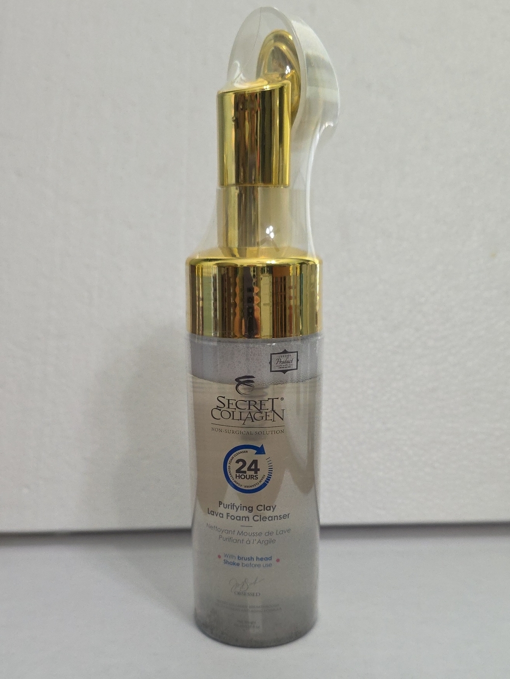 Purifying Clay Lava Foam Cleanser — Gold & Silver Bottle